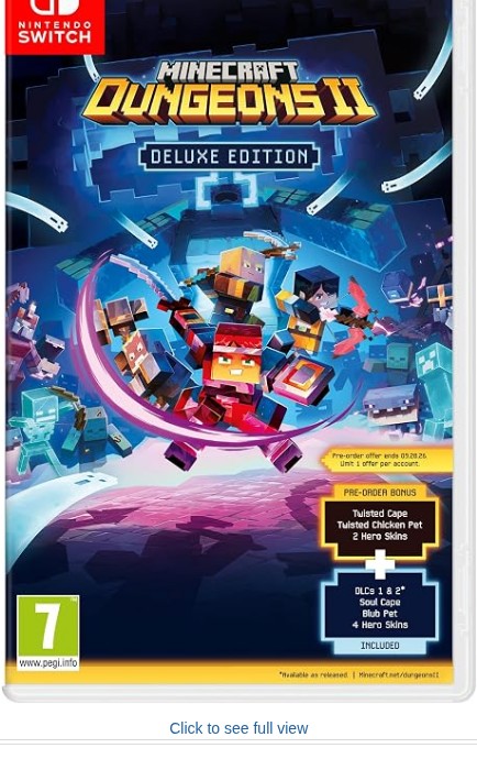 Minecraft Dungeons 2 - Deluxe Edition - Switch